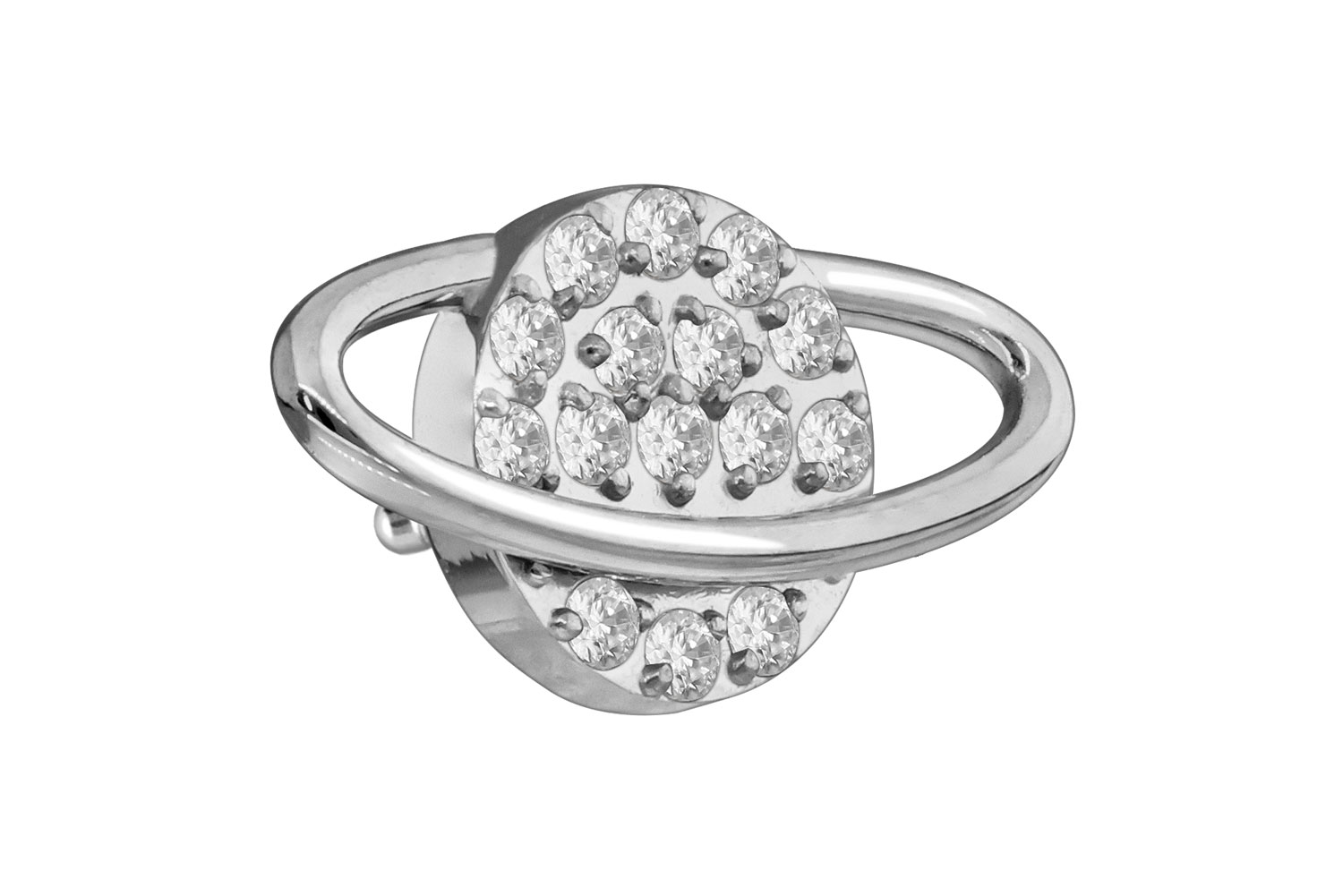 Titan Schraubaufsatz mit Außengewinde KRISTALLPLANET von Piercingline